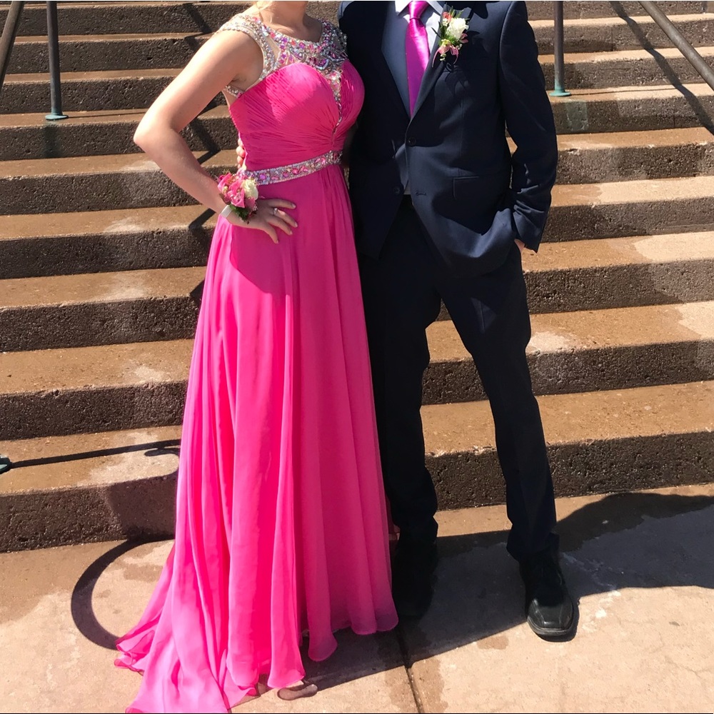Pink prom dress